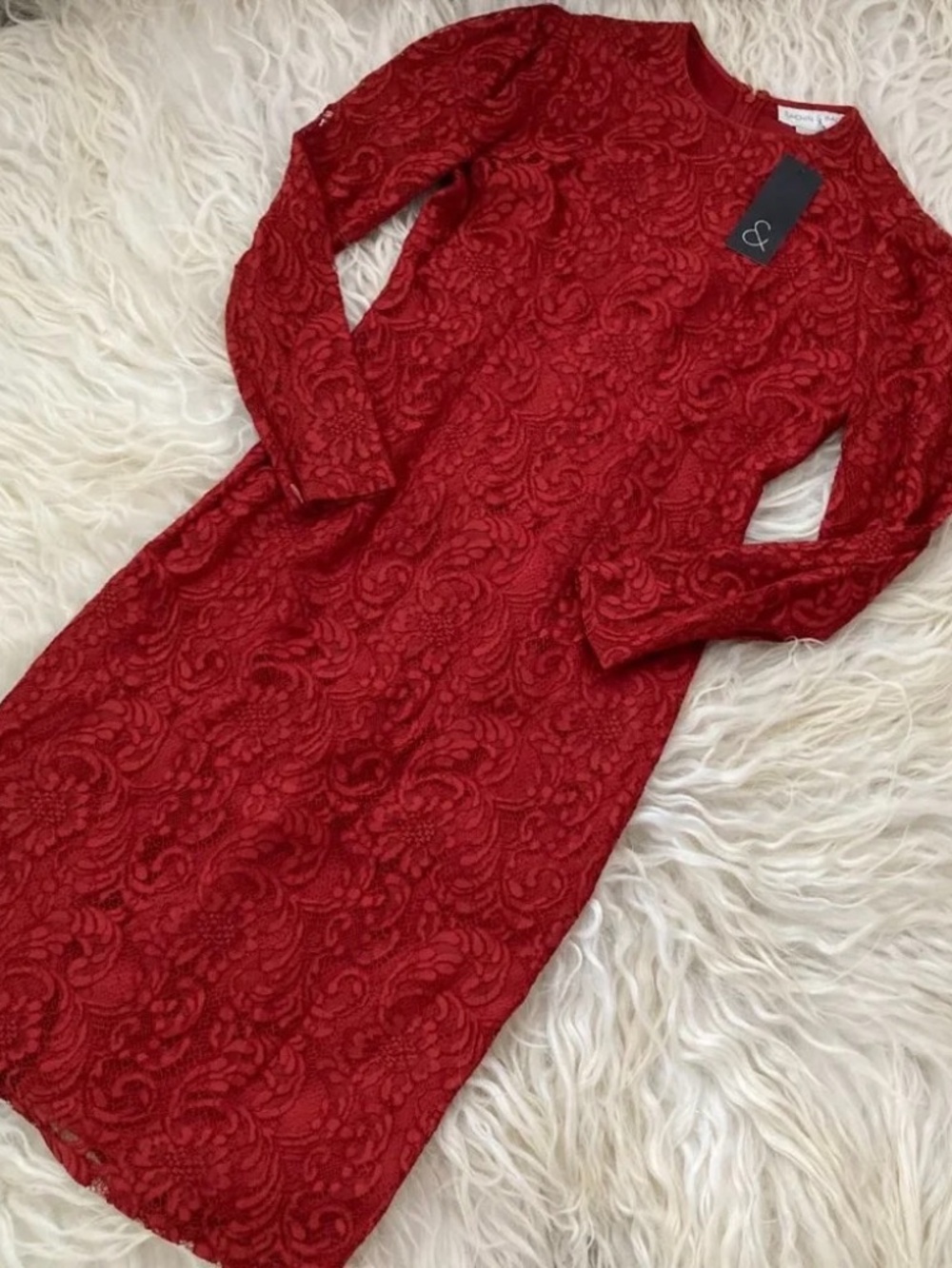 Sachin & Babi Amelie Lace Pattern Knee-Length Dress 1681 - Picture 10 of 12